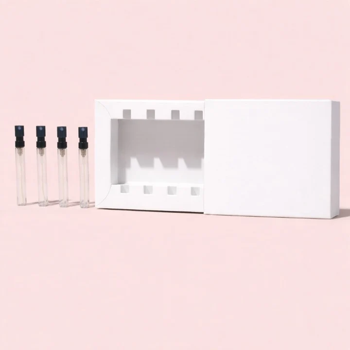 Custom Printed Discovery Box for Perfumes - Holds 4 x 5ml Tester Bottles (Only Box)