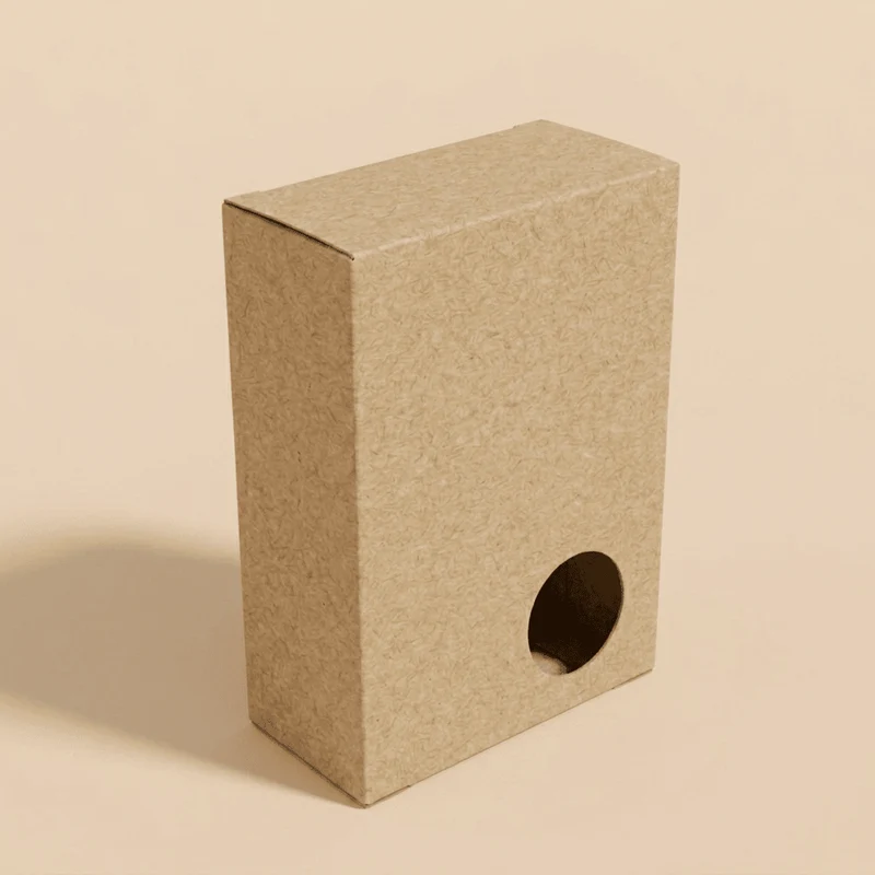 Custom Soap Boxes Wholesale | Rectangular Kraft with Corner Round Window