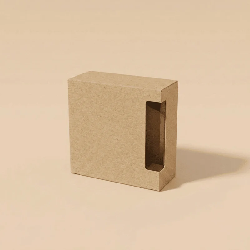 Custom Soap Boxes Wholesale | Square Kraft with Edge Window