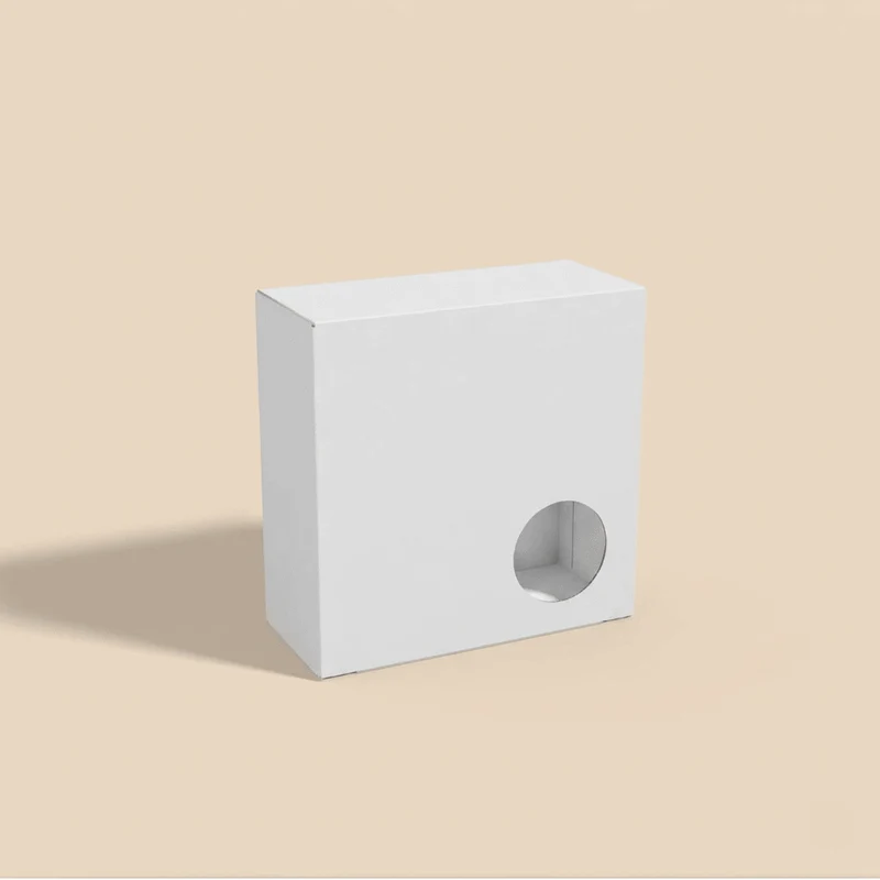 Custom Soap Boxes Wholesale | Square with Corner Circle Window