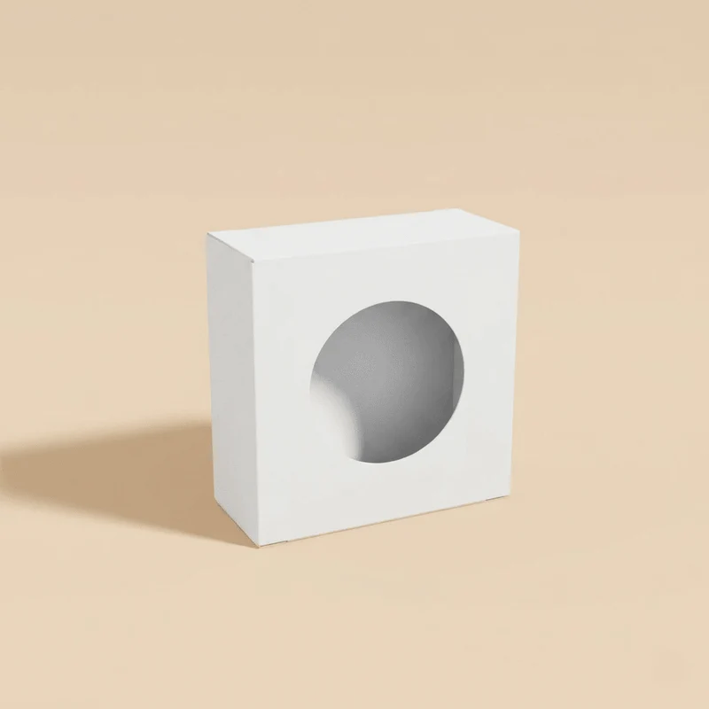Custom Soap Boxes Wholesale | Square with Center Circle Window