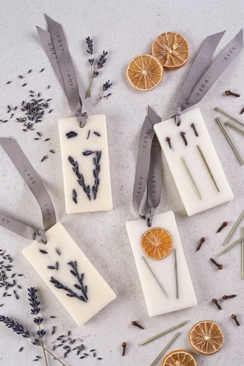 Lemongrass & Lavender · Wax Tablet · Gift Set of 4