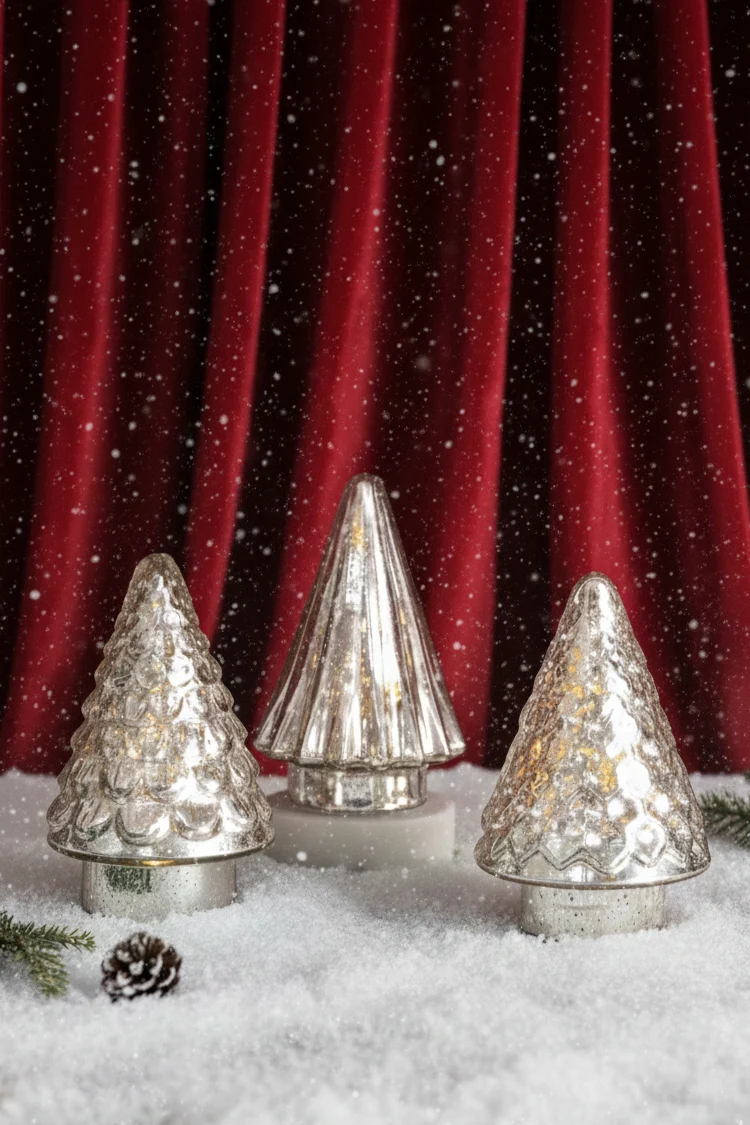 Little Forest Led Tree · Silver · Gift Set of 3