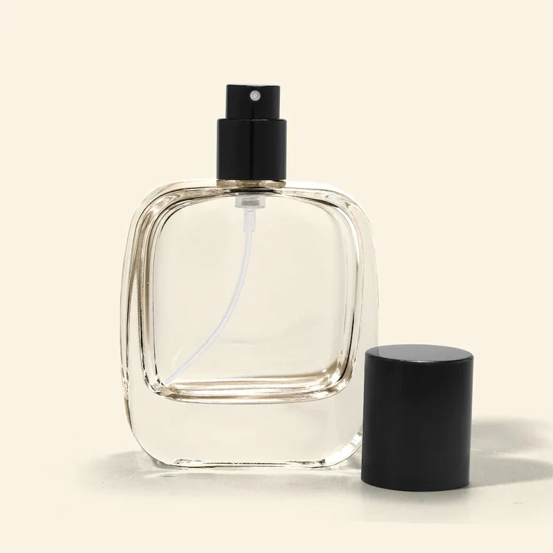 50ml Perfume Bottles Wholesale - Vertex + Black Top, Bulk Glass Perfume Bottles