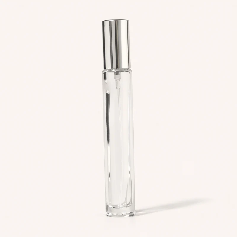 10ml Mini Perfume Bottles Wholesale - Round Tall Bottle + Silver Top