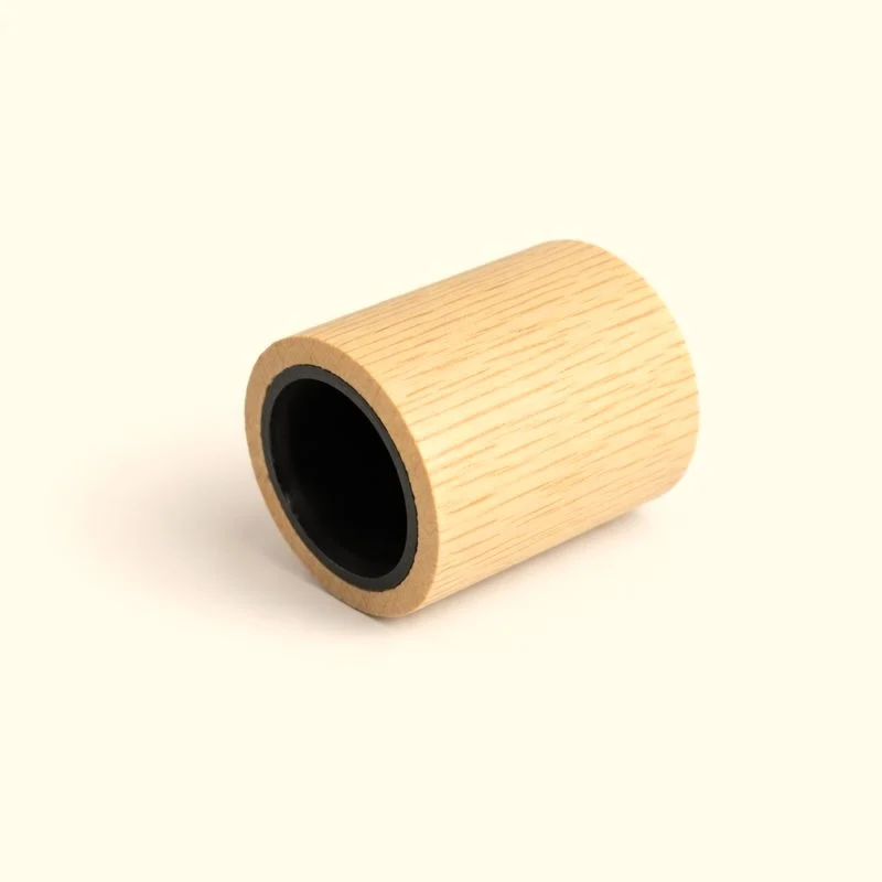 Perfume Tops - Wooden - Wholesale Ashwood Perfume Cap, Natural Finish, FEA 15 Medium