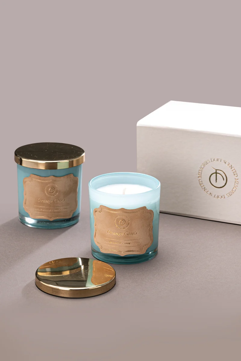 Illume Midi Lid Jar Candle · Blue · Gift Set of 2
