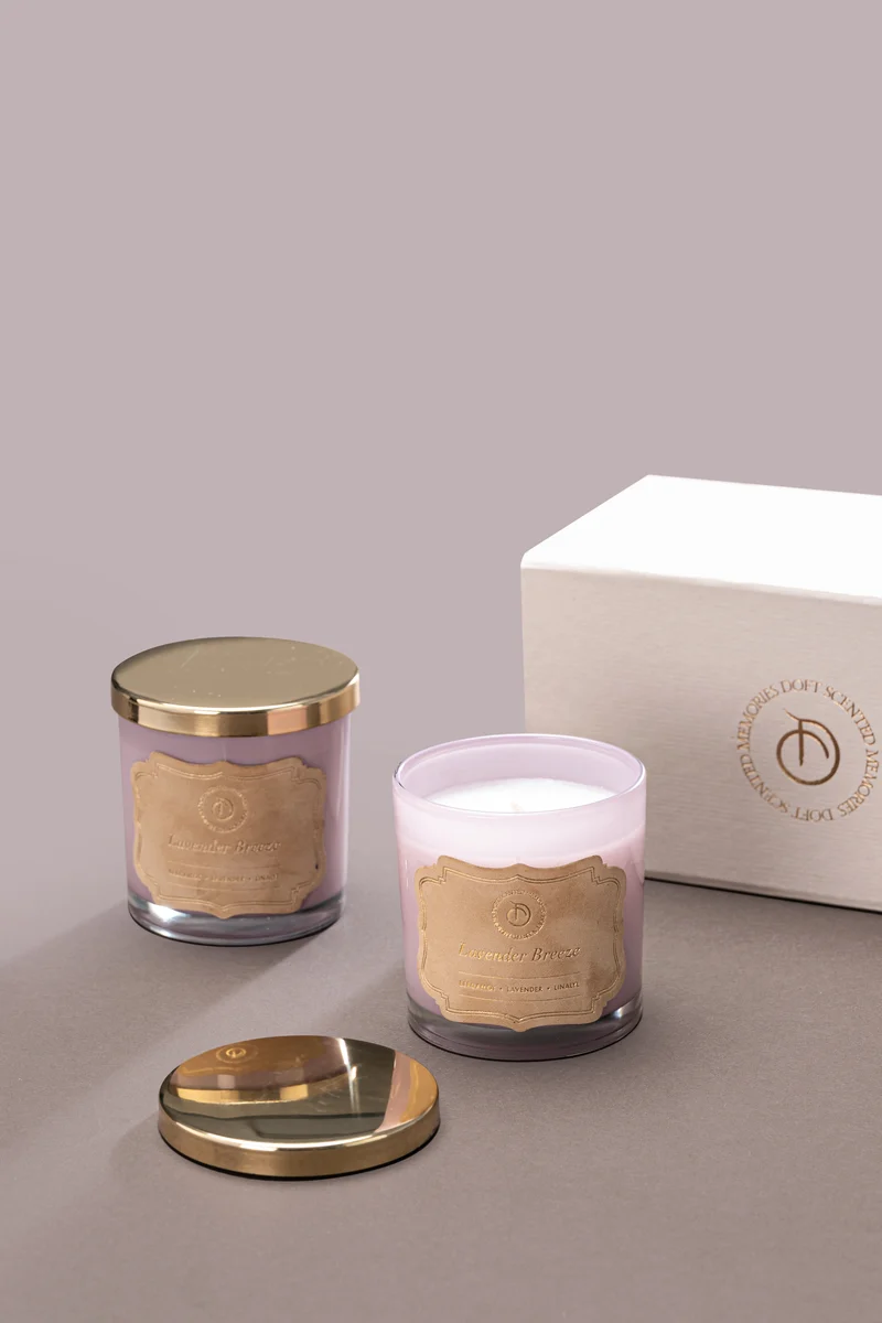 Illume Midi Lid Jar Candle · Lavender · Gift Set of 2