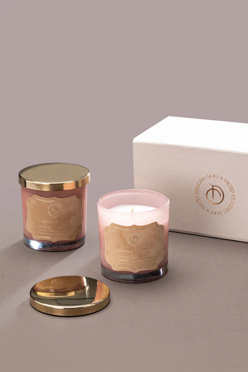 Illume Midi Lid Jar Candle · Pink · Gift Set of 2