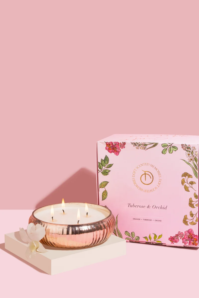 Mercury Bowl Candle · Rose Gold