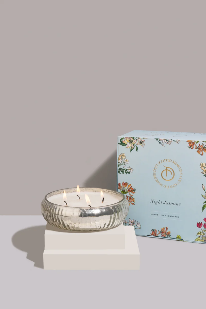 Mercury Bowl Candle · Silver