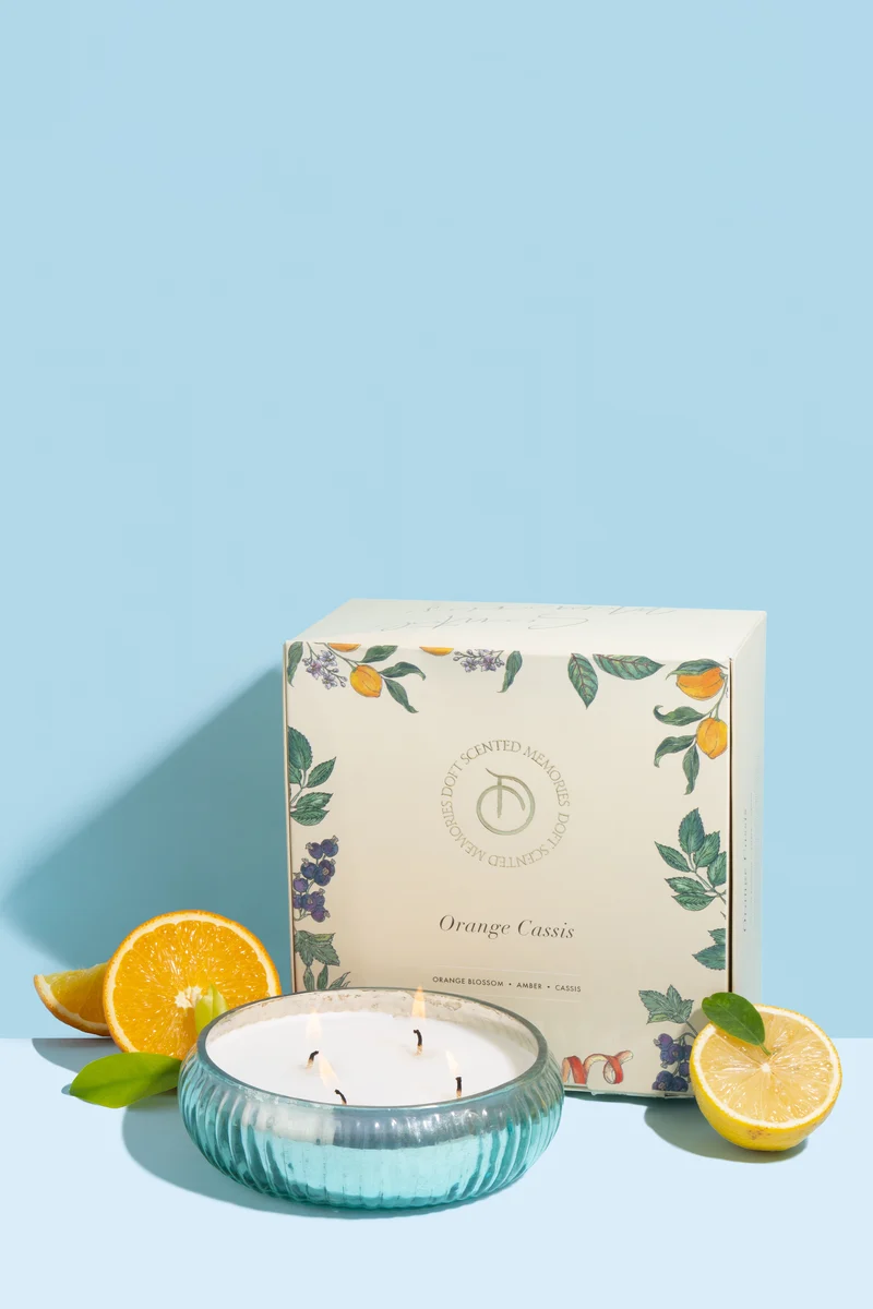 Mercury Bowl Candle · Blue