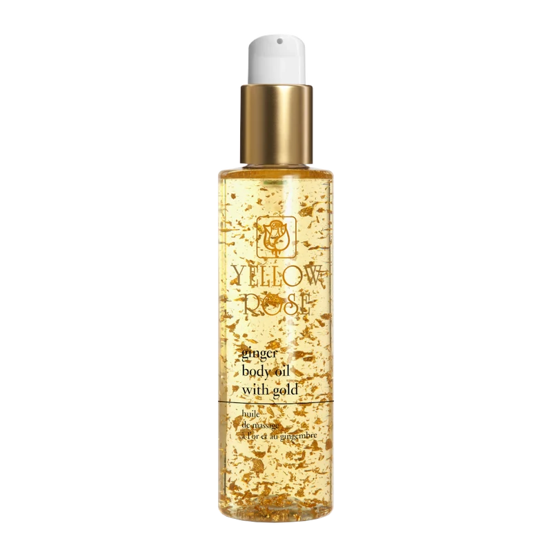 Yellow Rose Ginger Body oil with 24k Gold