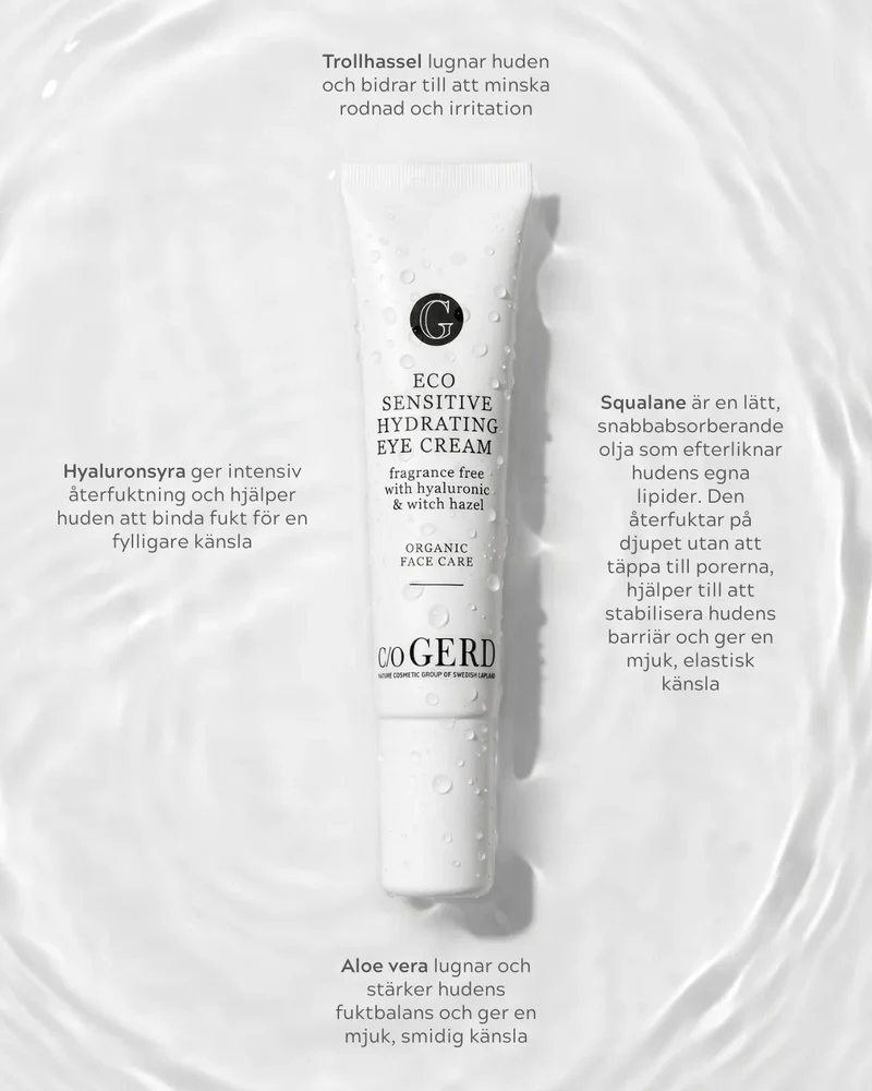 Eco Sensitive Hydrating Eye Cream - Torr & Känslig