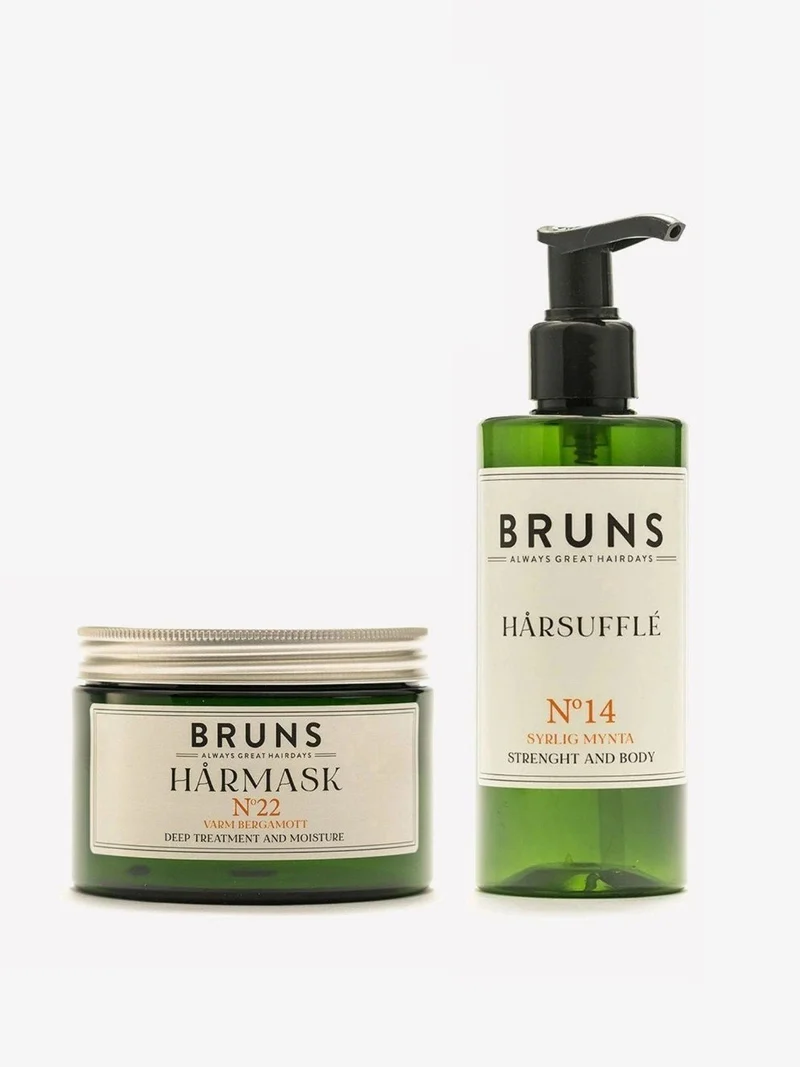 För lockigt hår – hårmask No 22 & hårsufflé No 14