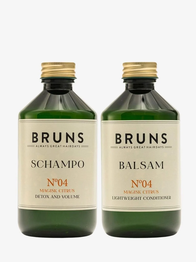 För fett hår – detoxschampo & lättviktsbalsam No 04