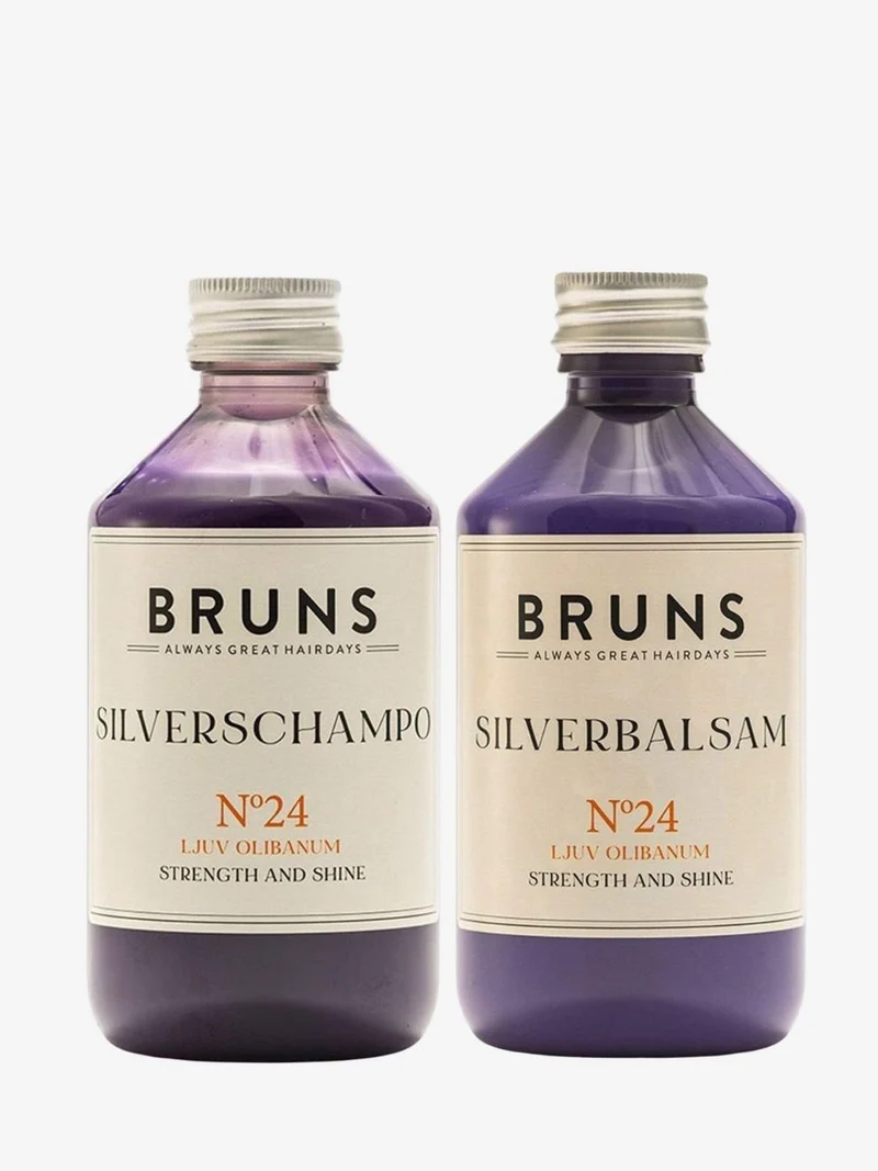 För blont & grått hår – silverschampo & silverbalsam No 24