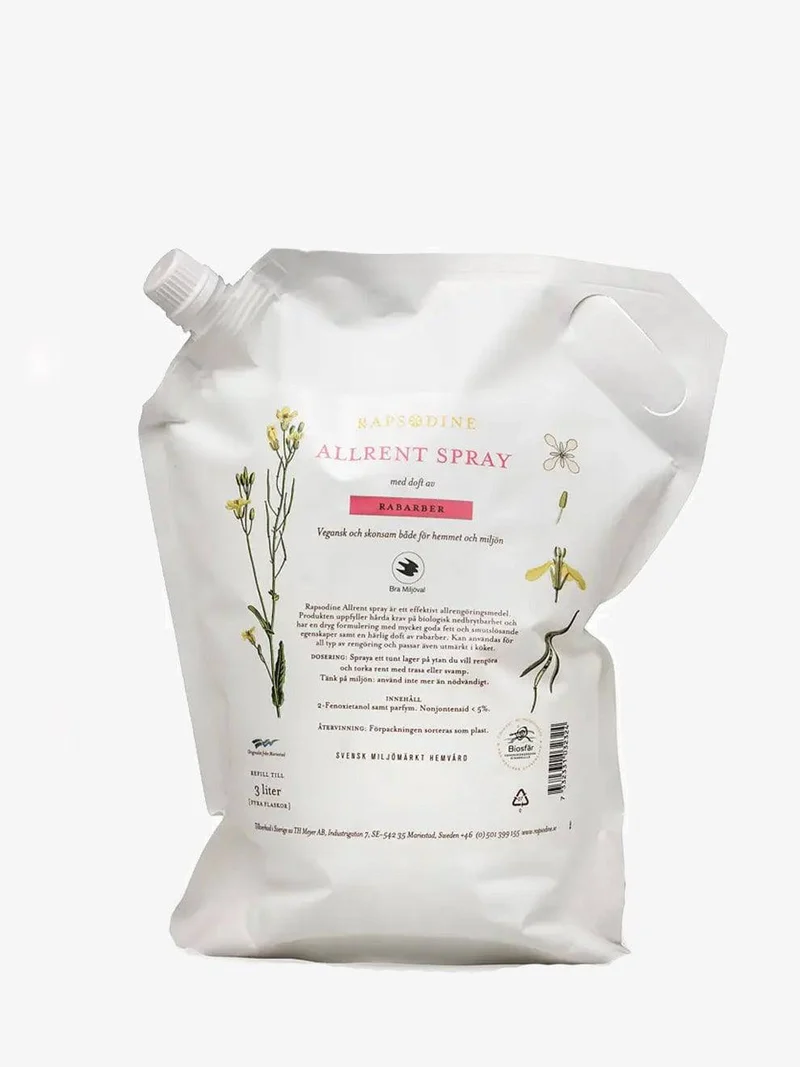 Allrent spray - Doft av rabarber - Refill 3 liter