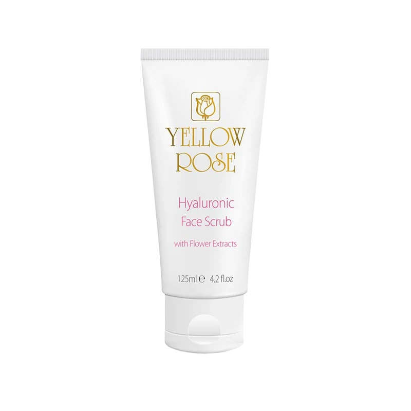 Yellow Rose Hyaluronic Face Scrub enzymatic Peeling.