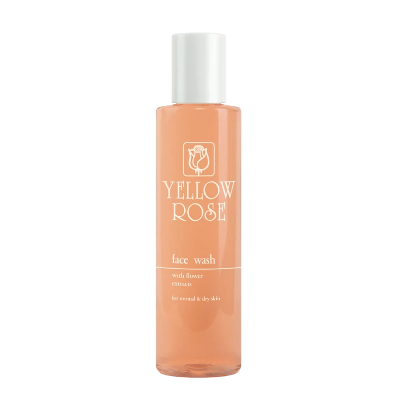 Yellow Rose Face Wash with flower
